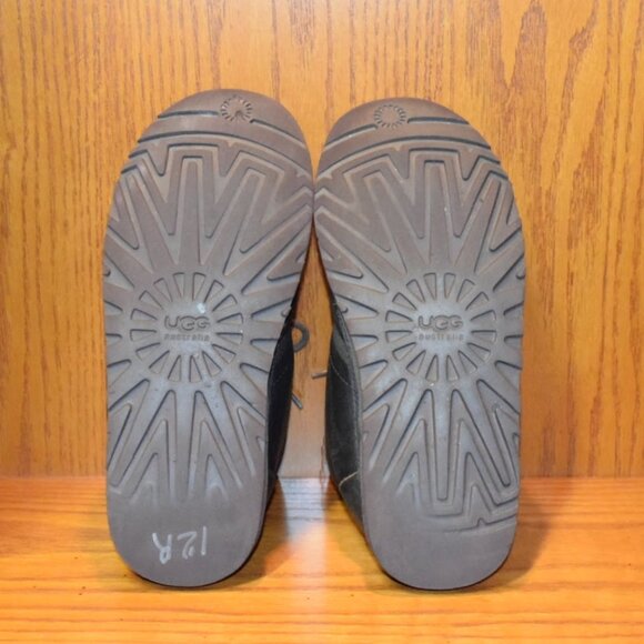 Ugg Neumel Leather Dark Brown Shearling Lined Chukka Boots Mens Size 9 - Picture 9 of 9